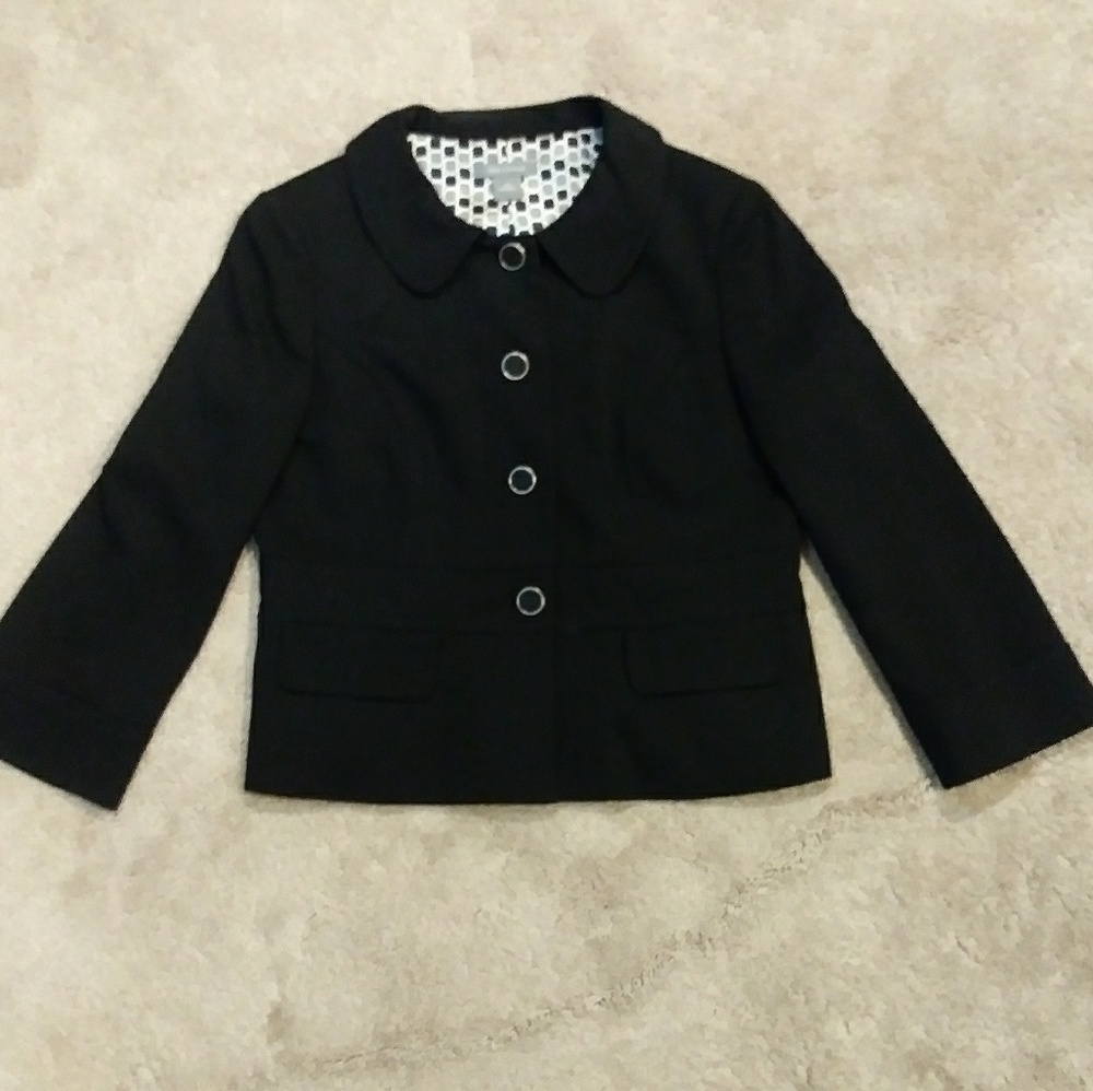Ann Taylor Wool 3 botton lined blazer